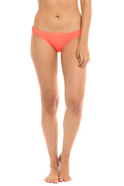 Eidon Swimwear Sorbet Traditional Rise Bikini Bottom with Partial Ruched Back Full Rear Coverage